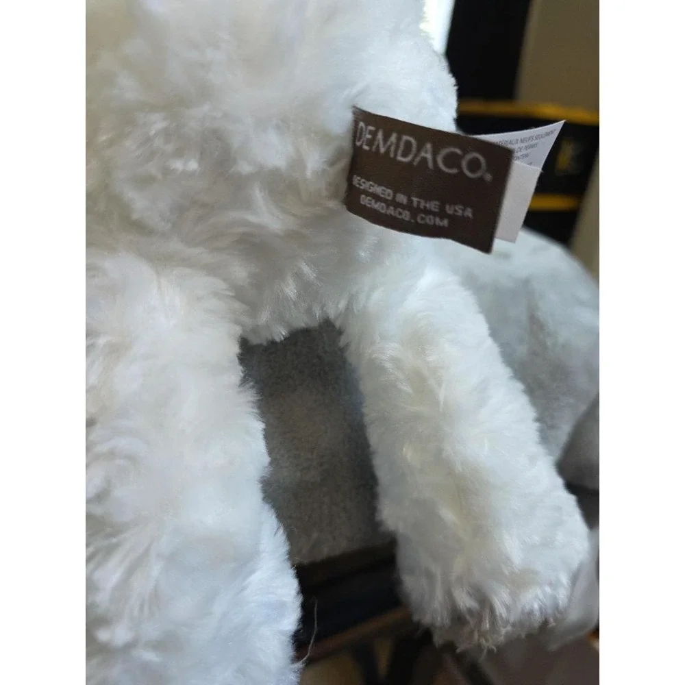Demdaco Plush Teddy Bear Lift The Spirit Plush White Bear With Cross & Wings